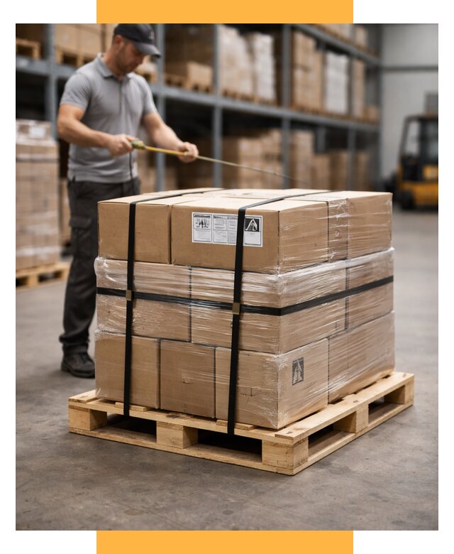 Упаковка и паллетирование грузов от 3553 р. | СетСервис-Бнн