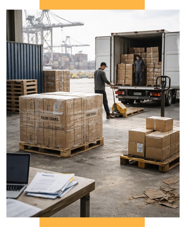 Доставка грузов из Израиля от 15225 р., логистика от СетСервис-Бнн
