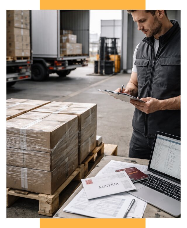 Доставка в Австрию от 65975 р. Логистика и экспорт СетСервис-Бнн
