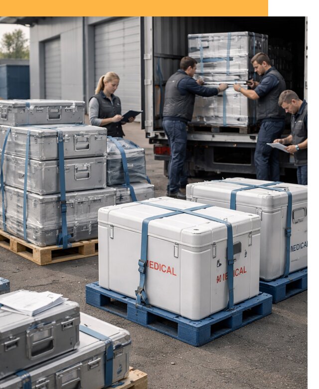 Перевозка медицинского оборудования по всему миру от 15225 руб