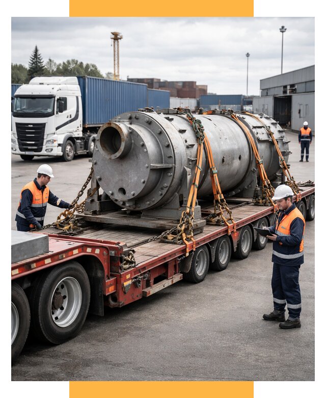 Перевозка тяжеловесных грузов под ключ от 152250 р. | СетСервис-Бнн