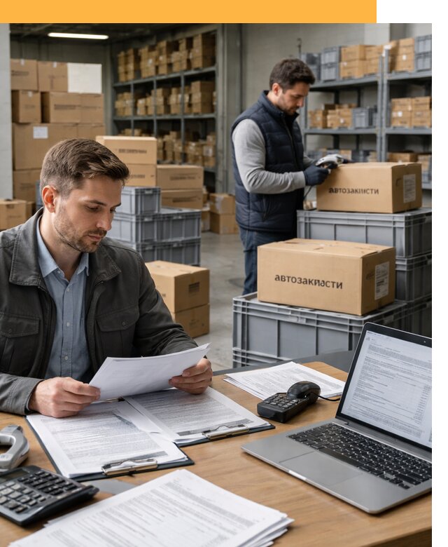 Таможенное оформление автозапчастей по выгодным тарифам от 8628